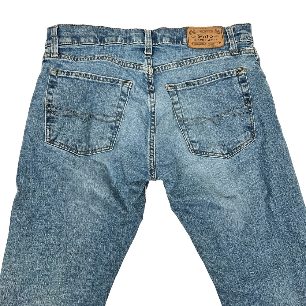 Polo Ralph Lauren Jeans Mens 32x32 The Sullivan  Slim Stretch Preppy Whiskered - Picture 7 of 15